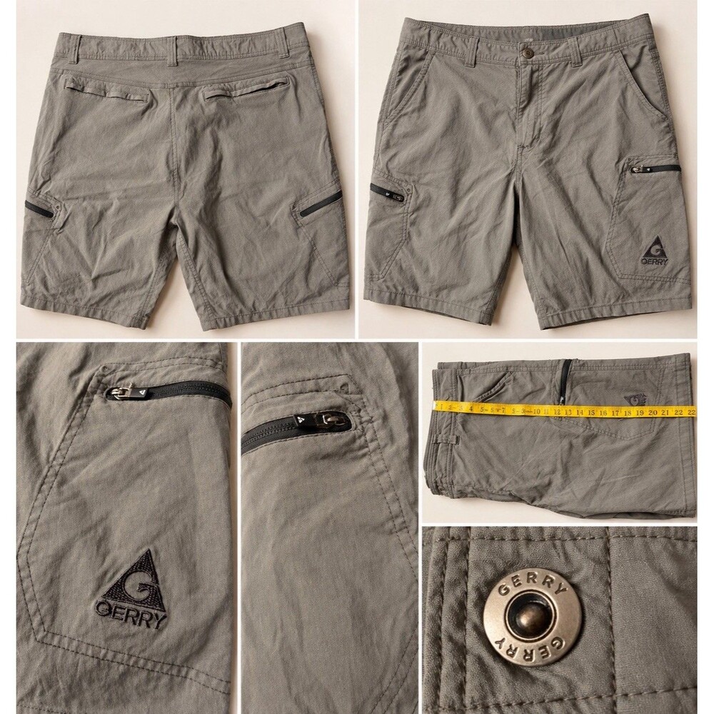 Gerry Men’s Gray Cargo/Utility Shorts — Size 40
